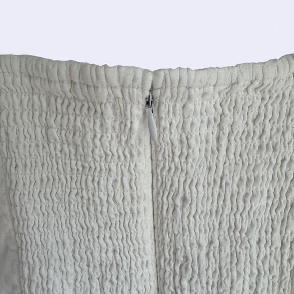 Abercrombie & Fitch White Linen Wrap Minj Dress size L - Picture 3 of 4